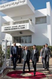 Image du Maroc Professionnelle de  SAR le Prince Héritier Moulay El Hassan préside à Salé la cérémonie d'inauguration de la frise chronologique de la Fondation Abou Bakr El Kadiri pour la pensée et la culture le 29 Avril 2019(Photo/ SPPR) via Jalilbounhar.com



 